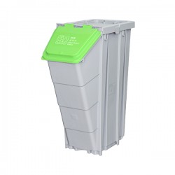施達 多色分類收納箱 綠色蓋 (玻璃) 50L